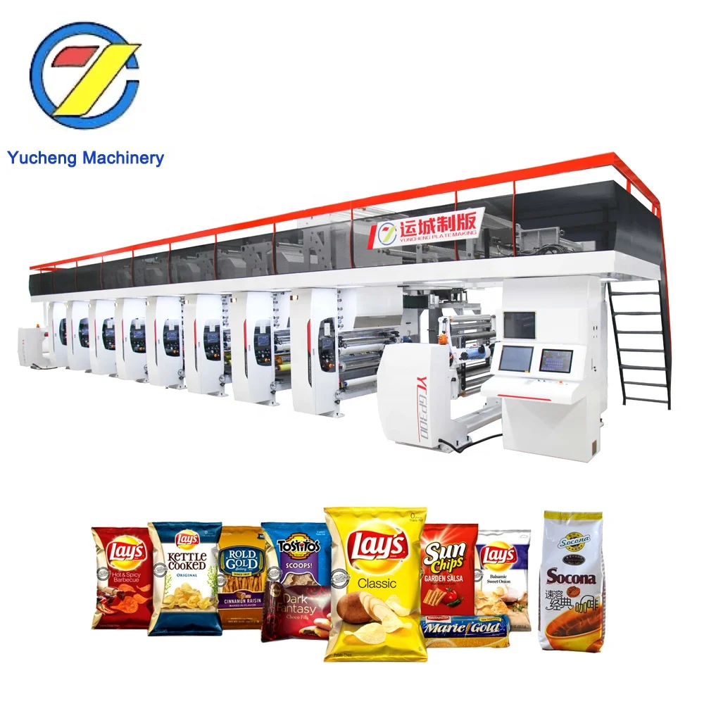 8 Color Rotogravure Label Printing Machine Roll to Roll For BOPP Film