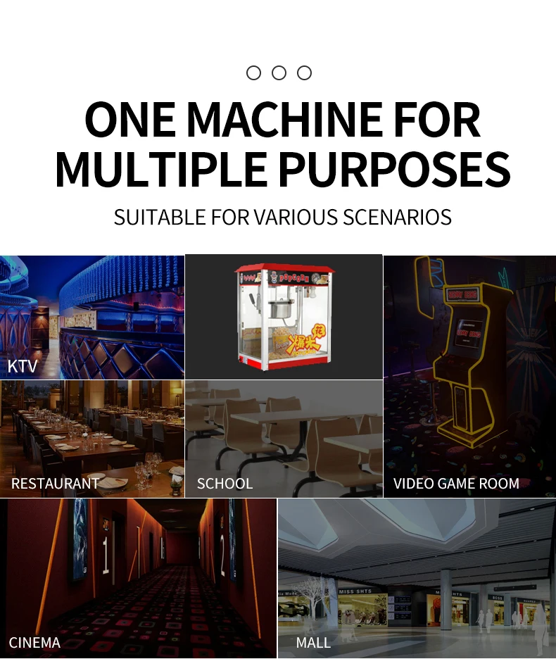 Commercial Popcorn Machine Popcorn Marker movie time snack making machine