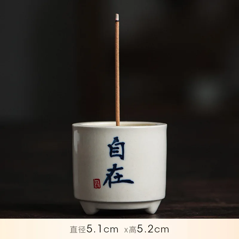 Sandalwood agarwood Zen tea ceremony accessories Small Porcelain Incense Burner Australia Ceramic Incense Bowl