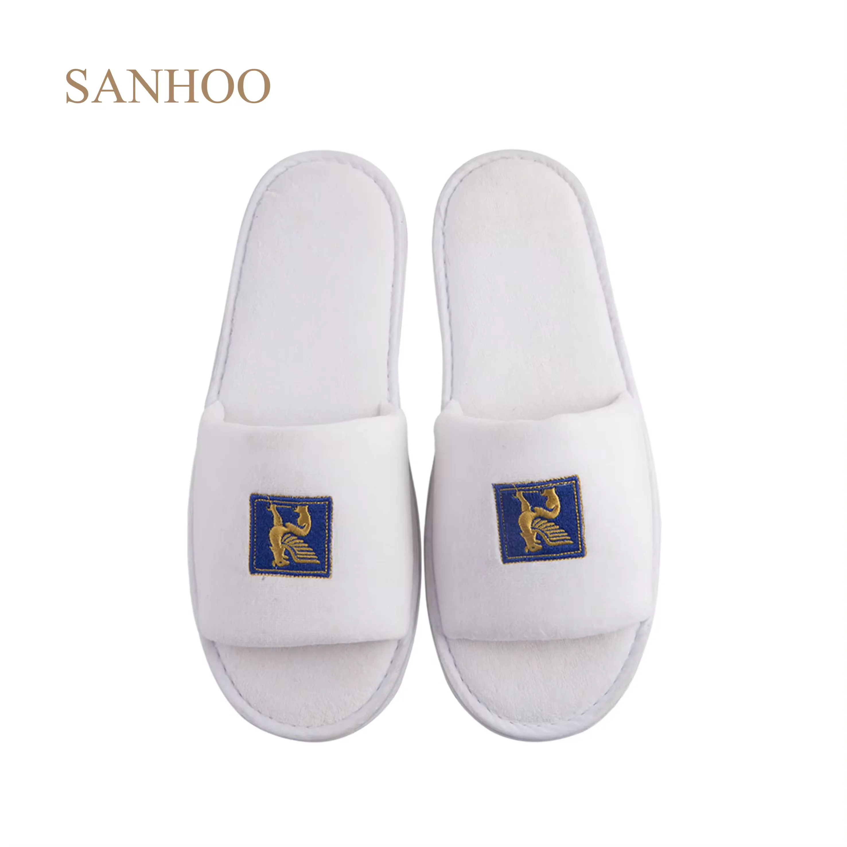 SANHOO Panic Buying Hotel Slippers Embroidery Logo EVA Sole Slippers Comfortable Personalized Explosive New Product Slippers