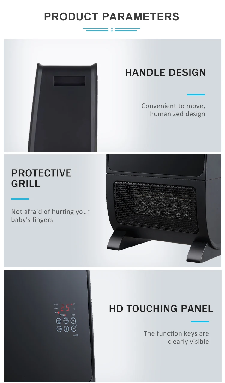 220v fan heater mini ceramic pct fan heater portable fan heater with humidifier