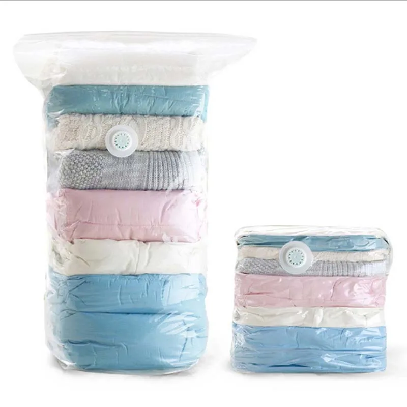 70x50x30cm TOOL FREE Cube Vacuum Bag Space Saver Organizer Compression Vacuum Sealer Storage Bags for Quilts Clothes Blankets