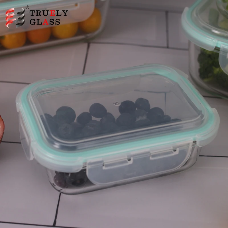 Заводская цена производитель поставщик 3 отсека стекло еда prep контейнеры с посудой на оптовая продажа