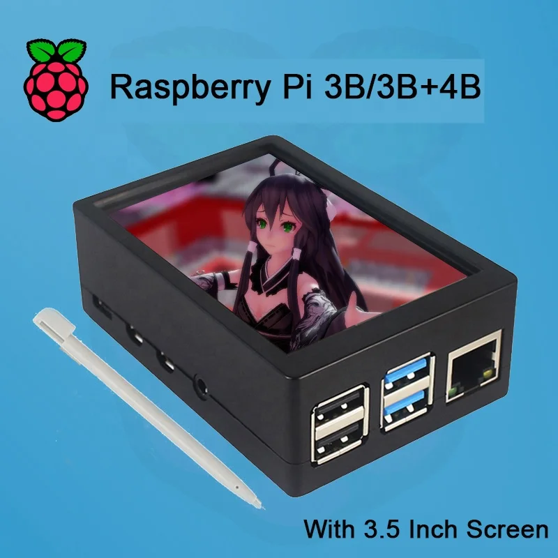 3 5 дюймовый сенсорный ЖК-экран и корпус для Raspberry pi 2-го поколения модели B +