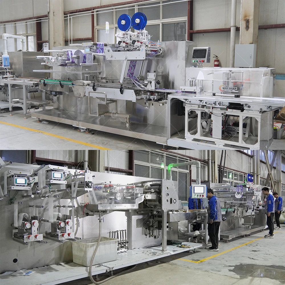 SUNY GROUP 30Pcs Small Pack Cleaning Wet Wipes Making Machine Price