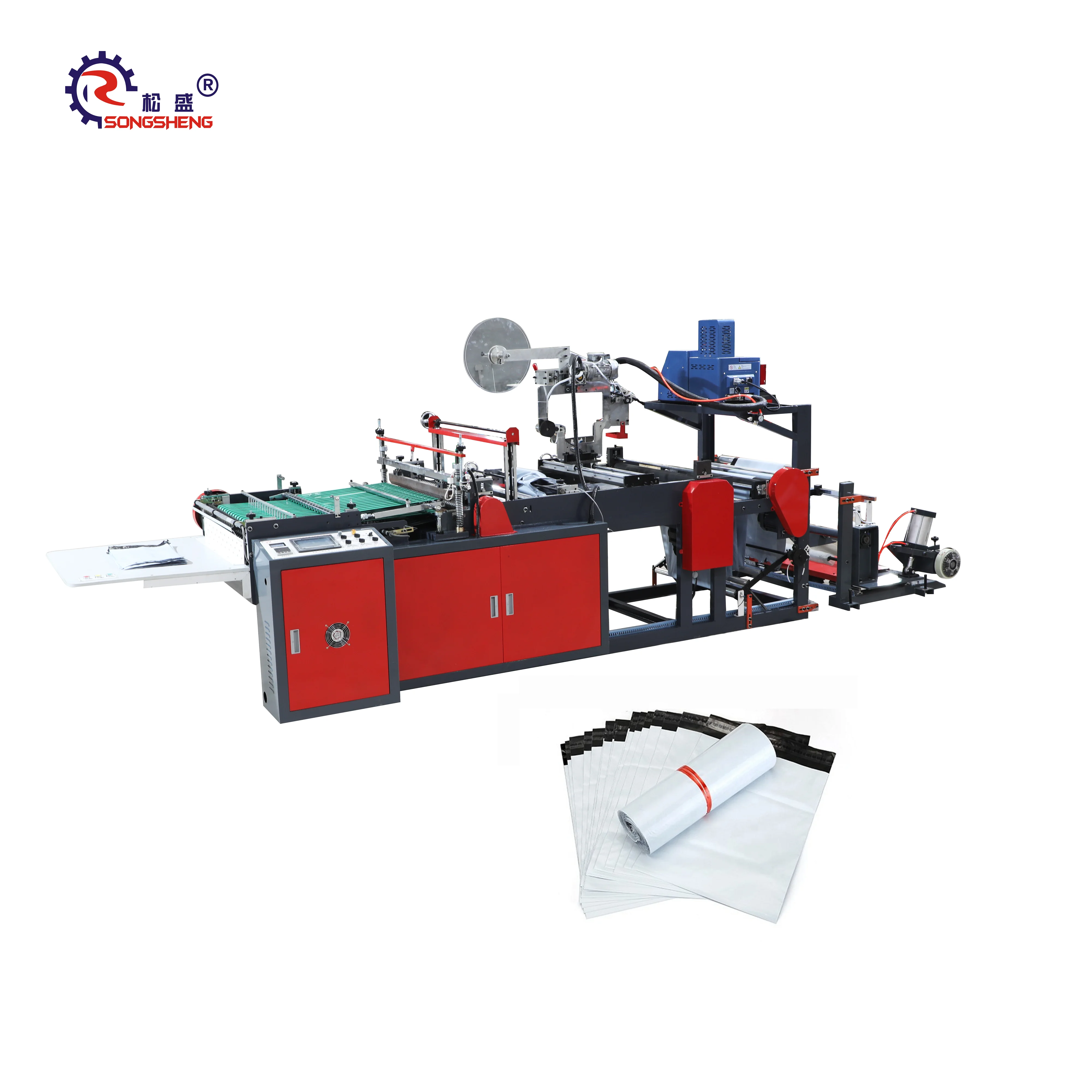 Shipping envelopes plastic bag express mailer courier mailing bag making machine