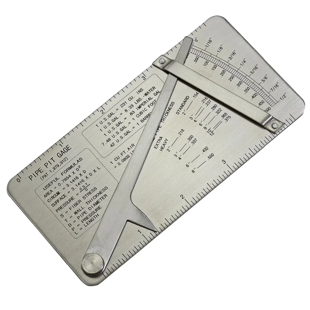 Stainless Steel 304 Weld Gauge Pipe Pit Gage Welding Gauge Test Ulnar Pipeline Concave