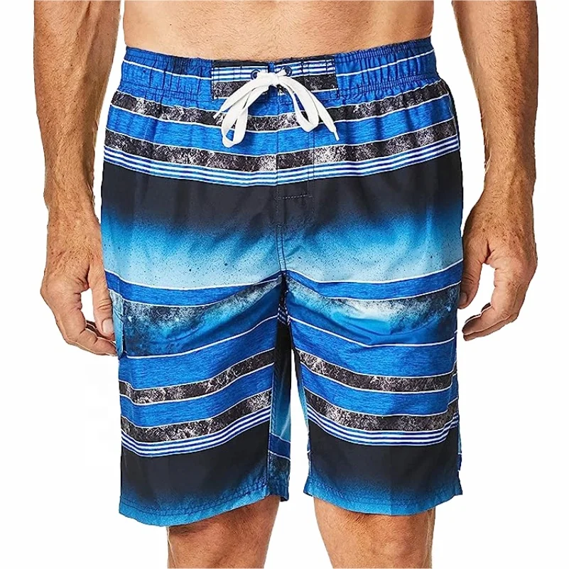 Fashion Design Swimming Trunks Fabric Custom Logo Pattern Polyester Swimwear Board Short Surf Mens Beach Shorts Swim Quick Dry