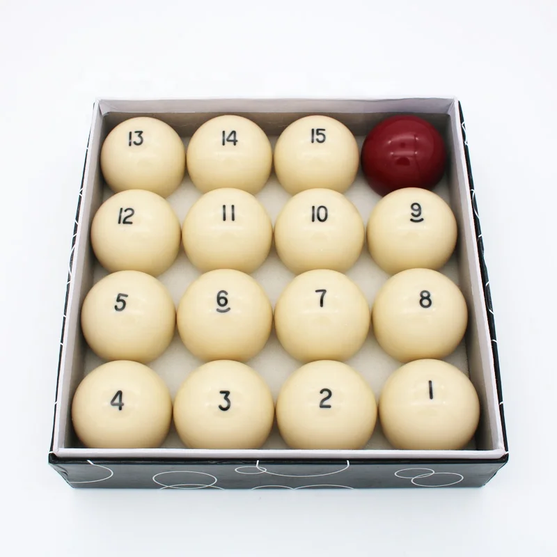High Quality Russian Style Billiard Ball Set 60mm With Black Box