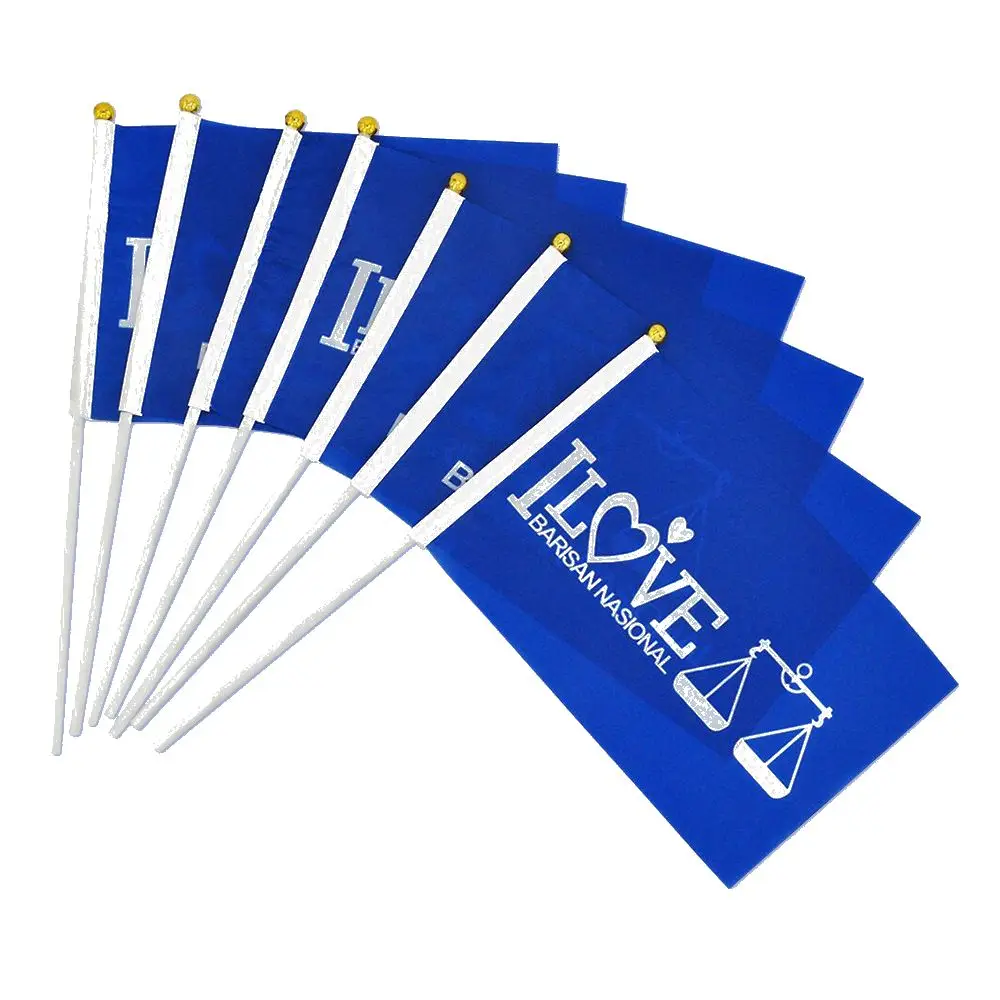 Factory Direct Cheap Price High Quality Ukraine Flag Polyester All Counties Hand Waving Flag