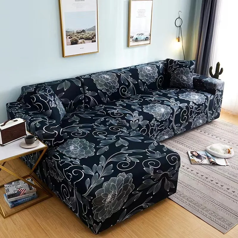 Combination Set Customized Style Polyester Fabric Slipcover Sofa Cover 3 Set Four Seasons Universal Stretch Sofa Cover
