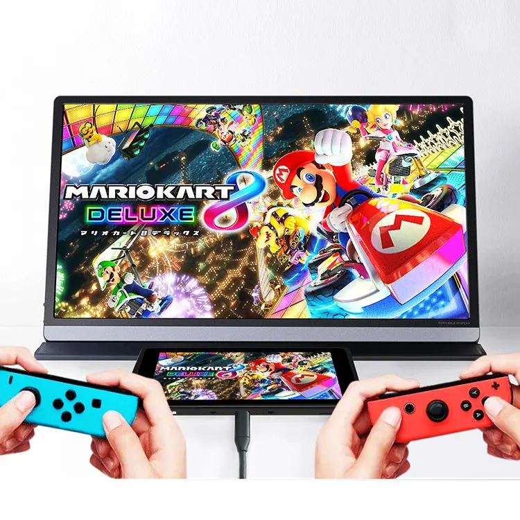 15.6 inch lcd display advertising 4k portable monitor for gaming ps4
