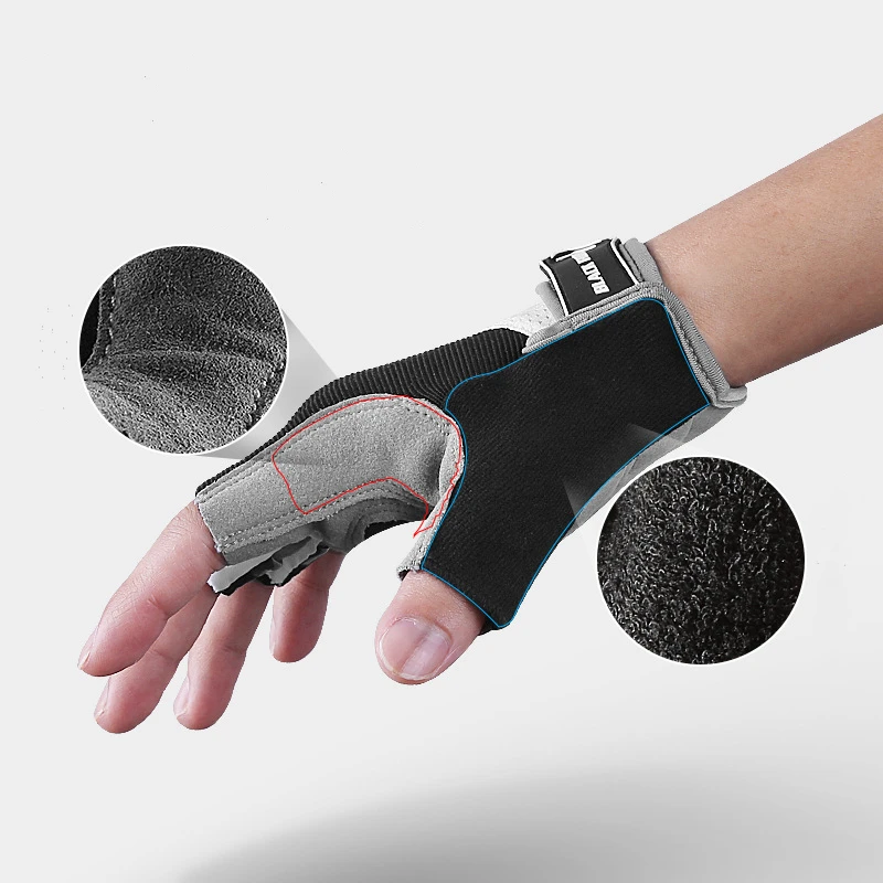 Outdoor sports men and women models fitness non-slip cycling full finger bicycle breathable touch screen gloves wholesale