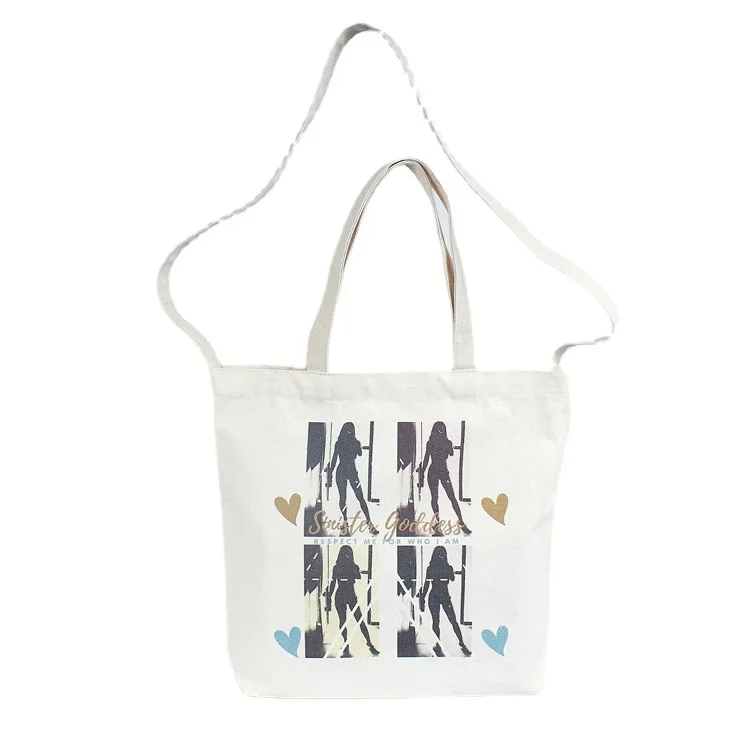 Makeup Shopping Duffle Bag Small Waxed Canvas Tote Bag Cotton Canvas Custom Canvas Bag With Custom Printed Logo