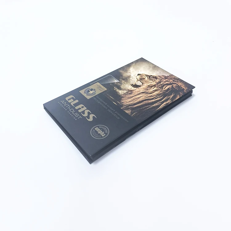 Smart electronics mobile phone 3D glass packaging box hardcover custom uv print logo tempered film paper box