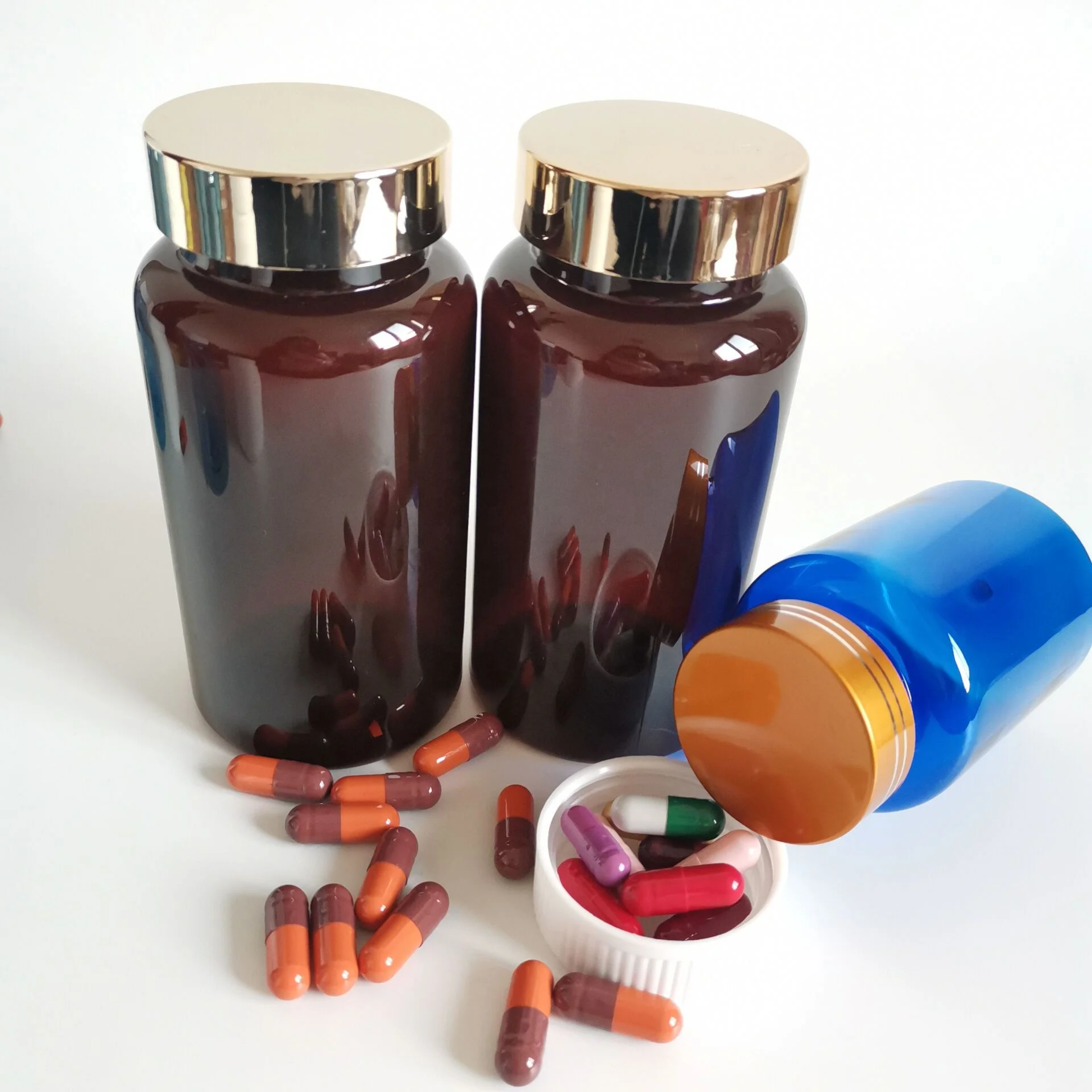 Wholesale Price Green Blue Color Plastic HDPE Food Packaging Bottle