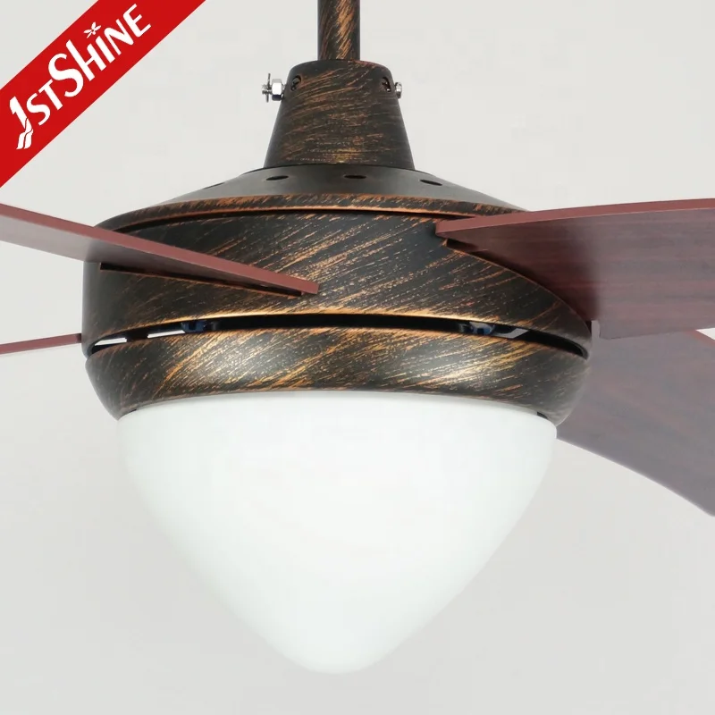 1stshine ceiling fan hot sale 2022 antique style indoor lighting retro ceiling fan with led light