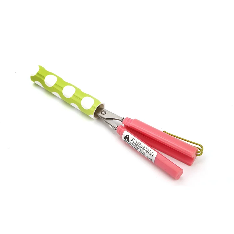 Custom Plastic Products Portable Scissors Mini Creative Student Hand Cut Folding Stationery Scissors