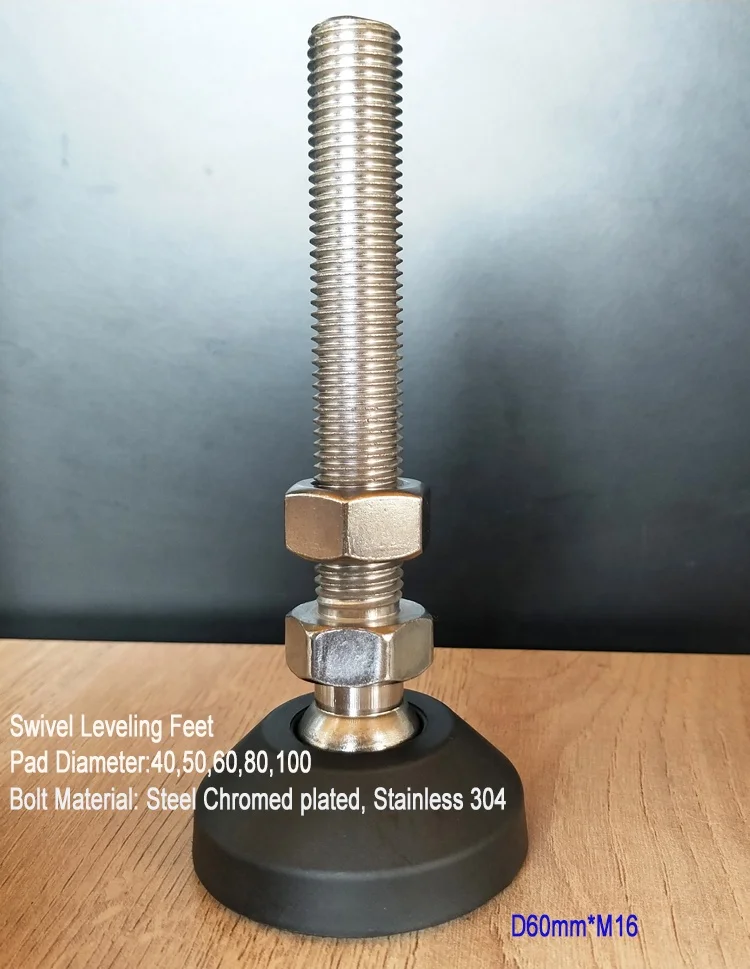 Nylon Plastic Adjustable Feet Leveling Feet leveling mounts for CNC machine