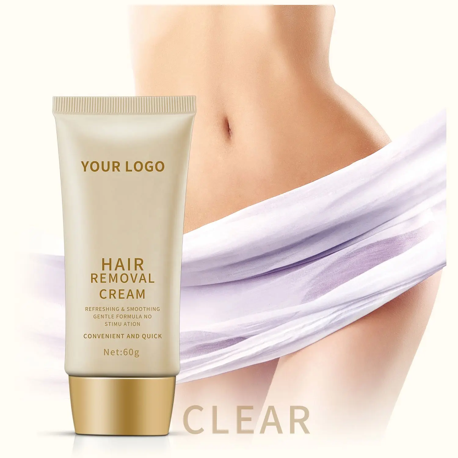 OEM a base de hierbas de etiqueta privada crema depilatoria granel depilacion crema para eliminar bello