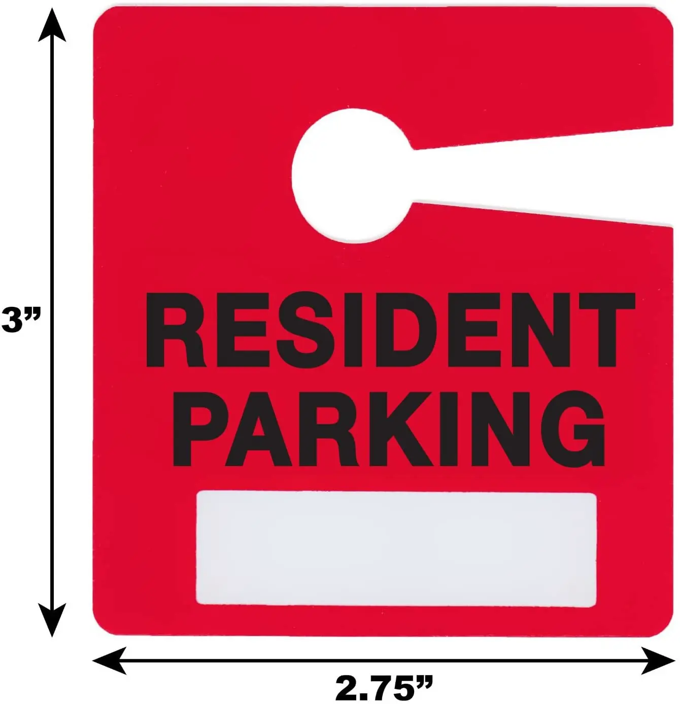 PVC tags custom printing plastic PVC hang tag parking permits