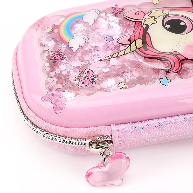 Sweety  popular zip Pencil Case EVA PU Pen Pouch Stationery Box 3d Pencil cases For School Students