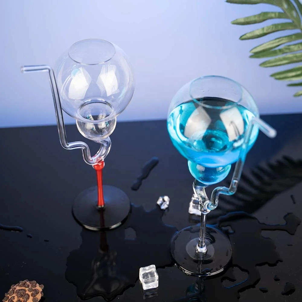 New  originality   Custom Colored  straw  cocktail  Martini Water Drinking Cup