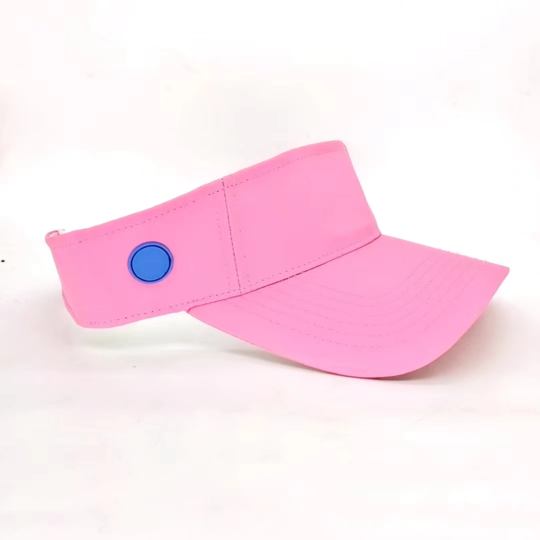 New Design Curved Brim Quick Drying Fabric Custom Rubber Label Sun visor Protection Sport Visor Caps