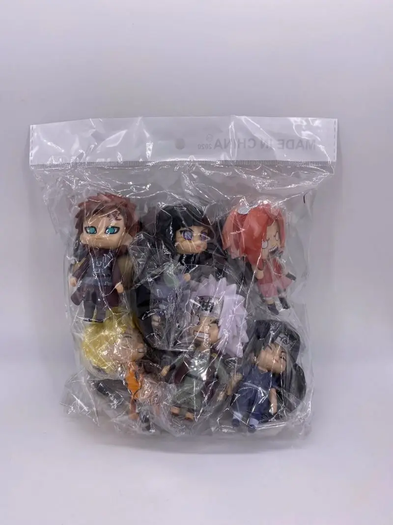  12 Styles 6Pcs/Set 9-12CM Q Version Gaara Hatake Kakashi Jiraiya Sakura Uchiha Itachi Hyuuga Hinata NARUTOES PVC Anime