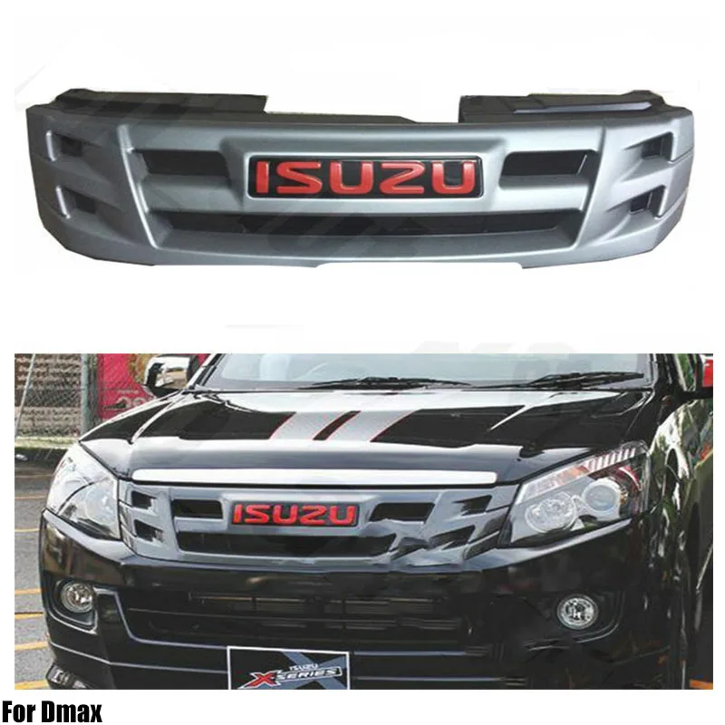 Front Net Grill Grille Logo Red For Dmax Holden Rodeo Pickup 2012-14