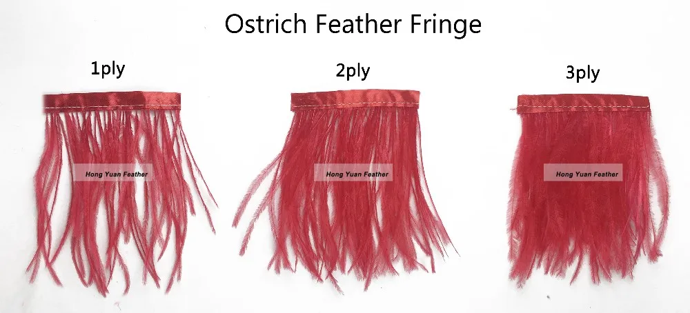 CHINA 10-17cm cheap High Quality Ostrich Feather Trim Feather fringe