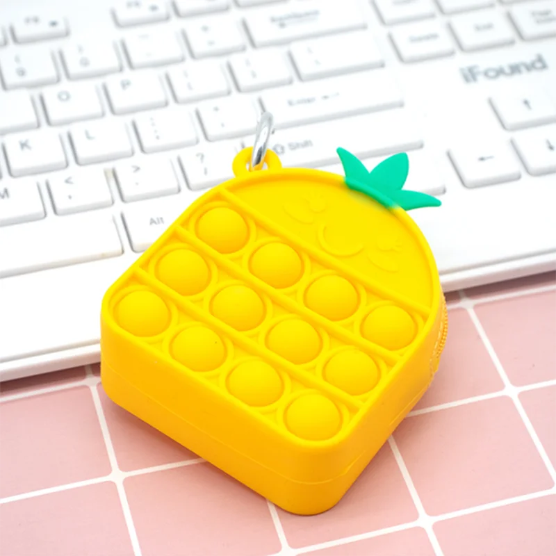 Cheap Silicone Squeeze Unicorn Coin Purses Prevent Anxiety little girls purses pop it unicorn kid coin purse