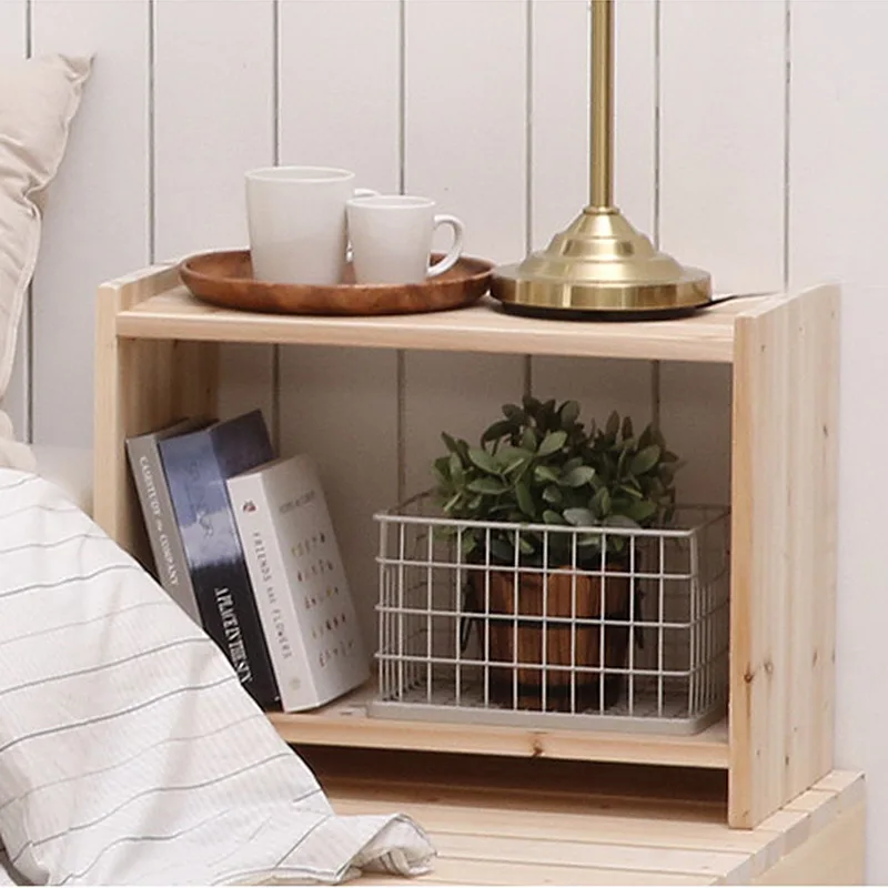 Тумбочка для гостиной, спальни, простая современная деревянная решетка, массивные деревянные шкафы для хранения в нордическом стиле