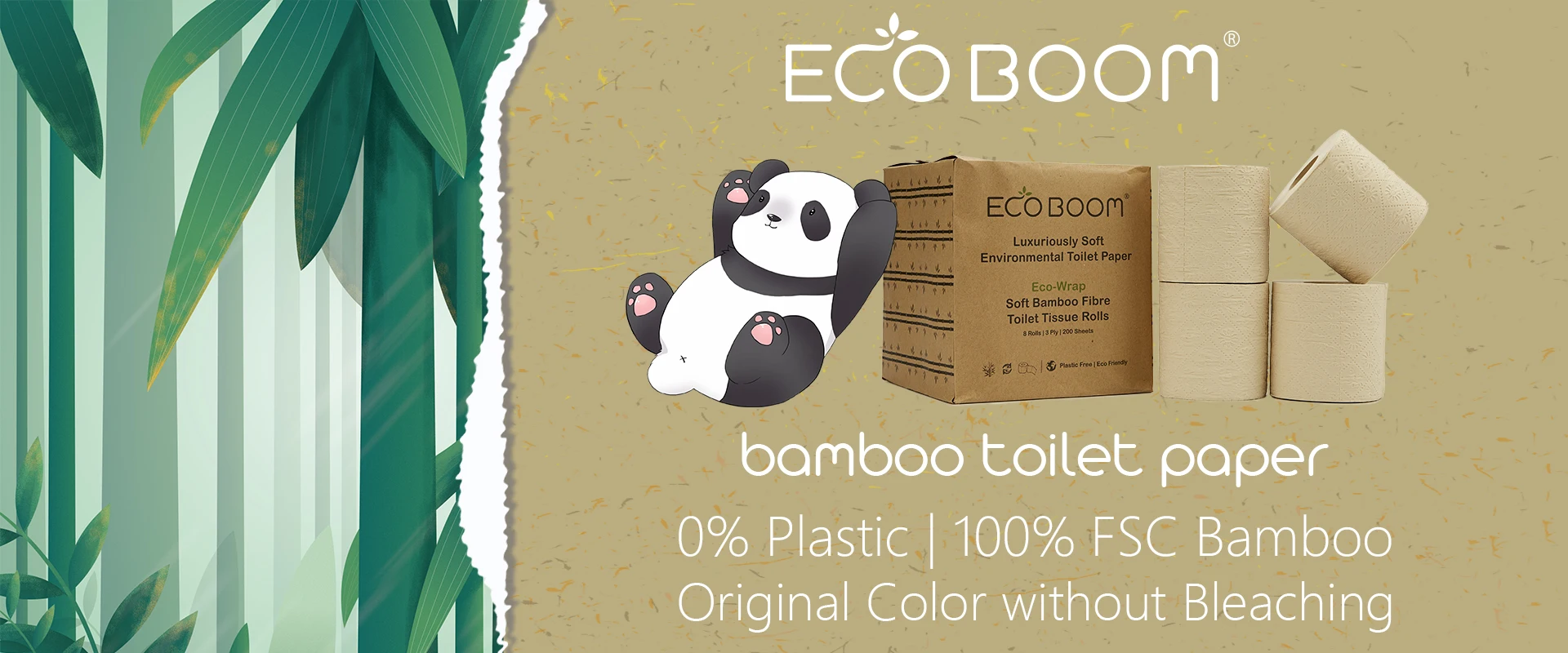 ECO BOOM сухая хлопчатобумажная салфетка Экологически чистая биоразлагаемая бамбуковая натуральная мягкая древесная целлюлоза Небеленая