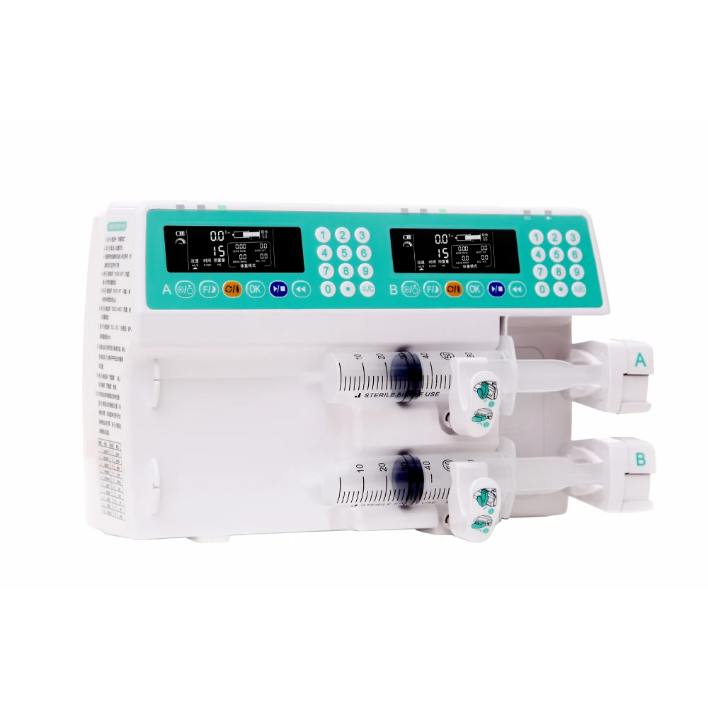 LTSI27 Wholesale High Pressure Use Vacuum medical  Clinical use Syringe Pump Double Channel  Syringe Pump