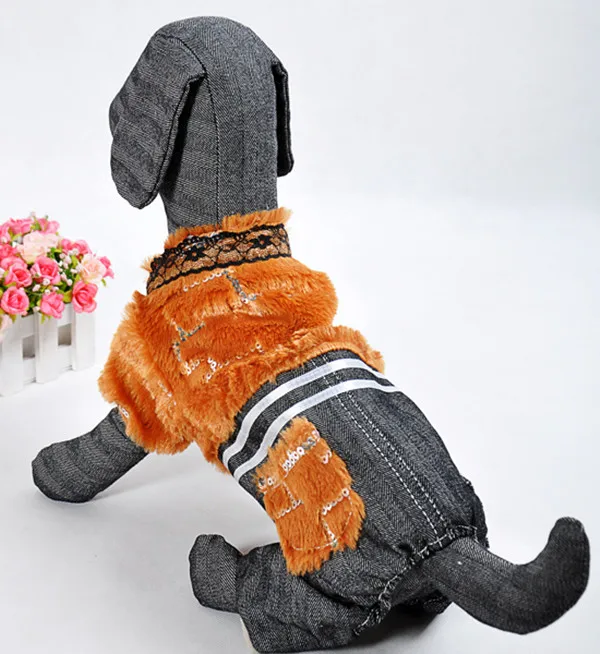 fake fur dog clothes