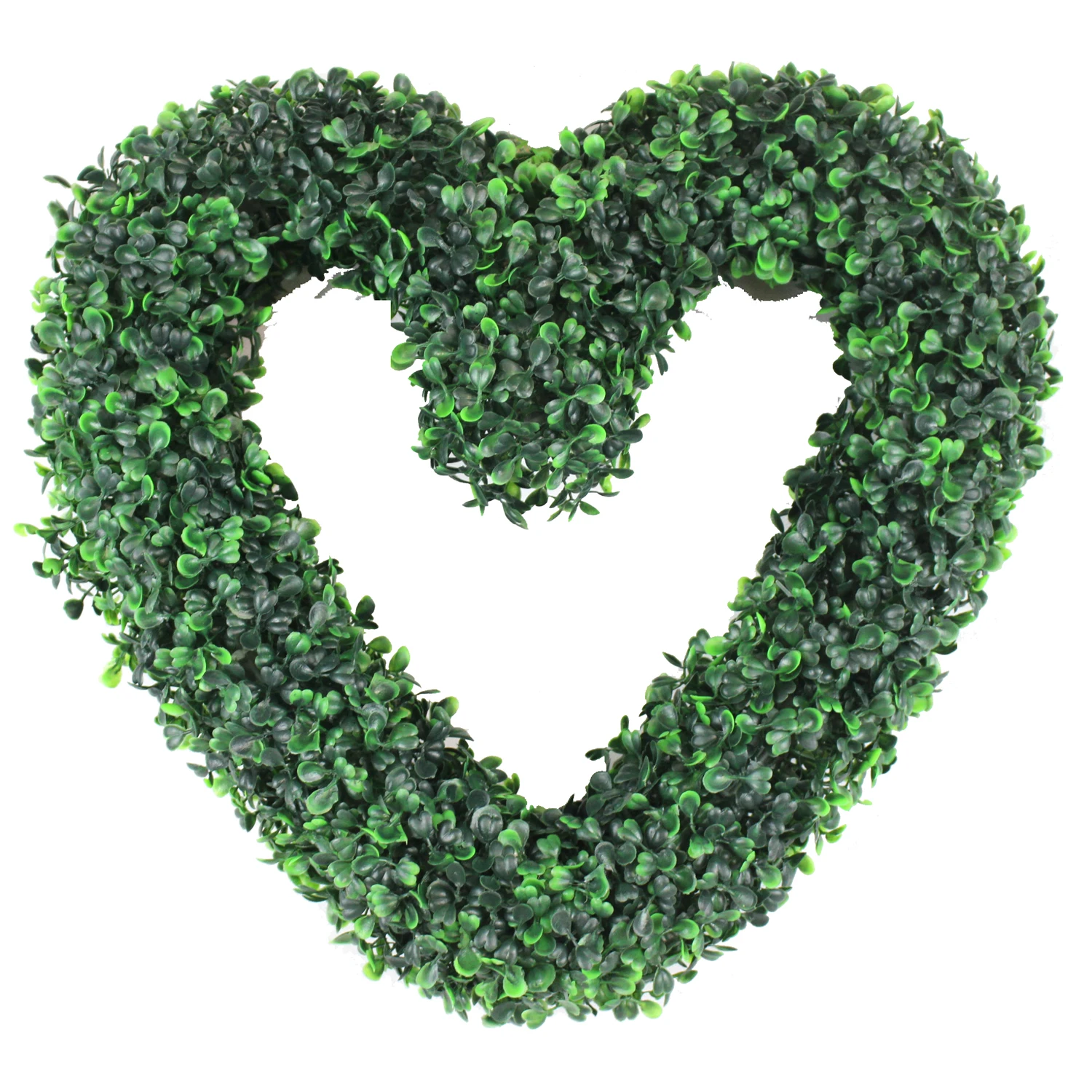 Artificial topiary love heart plant decorative flower garland