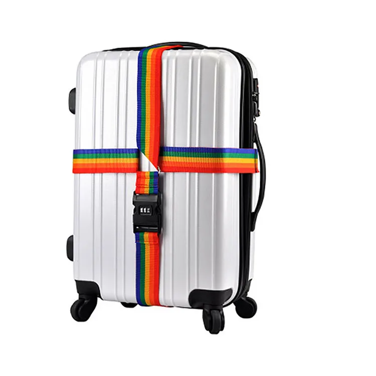 Travel bags luggage cross straps luggage belt explosion-proof straps with password lock