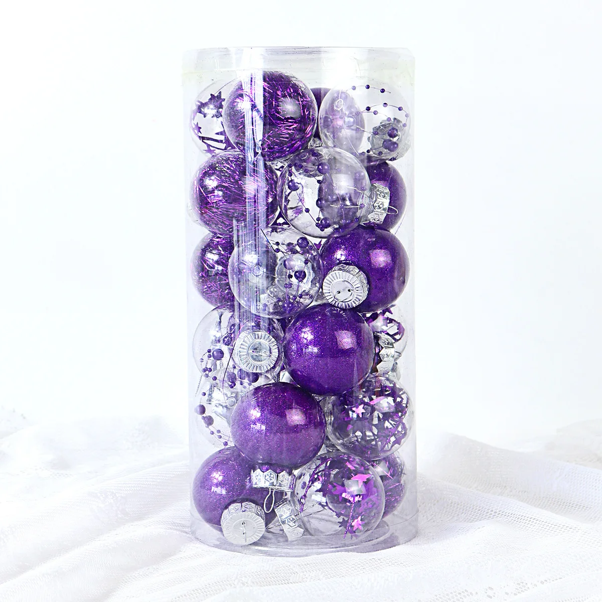 Xtmas Ball Christmas Ornament Transparent Plastic Tree