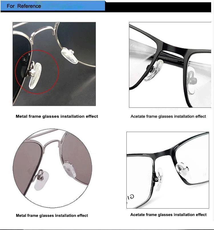 Silicone Nose Pads For Optical Frames Eyeglasses Eyeglasses Accessory Gasses Slip Ring