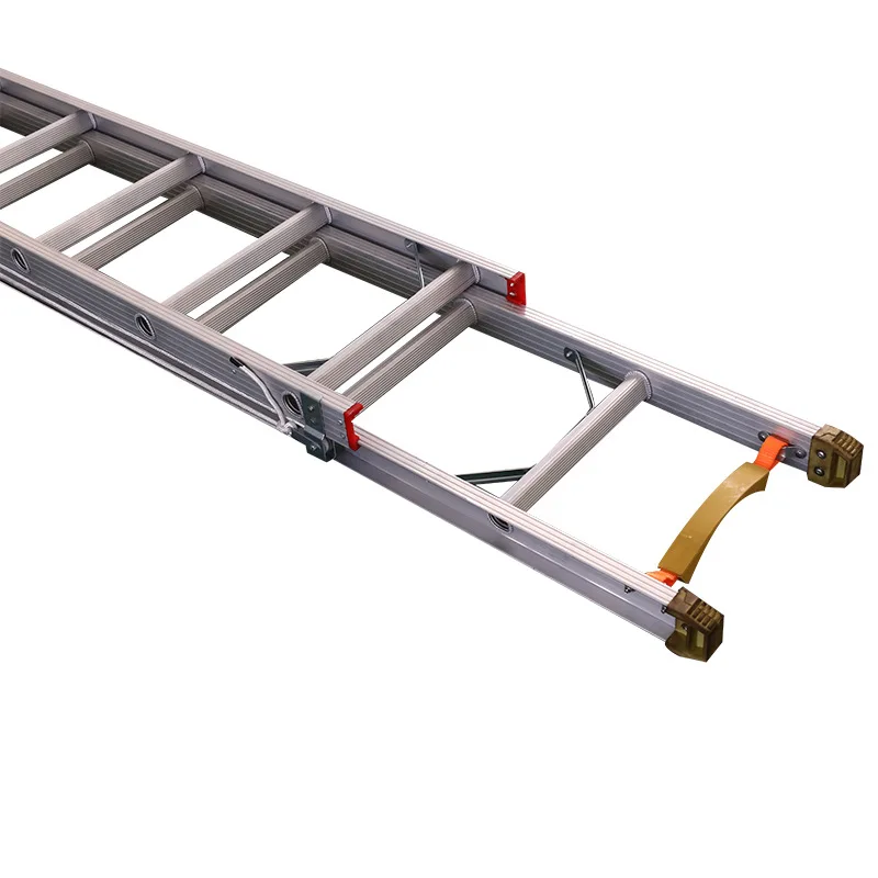 EN131 Escalera 28ft 300 lb 2 Sections Fire Escape Fiberglass Single Extension Ladder