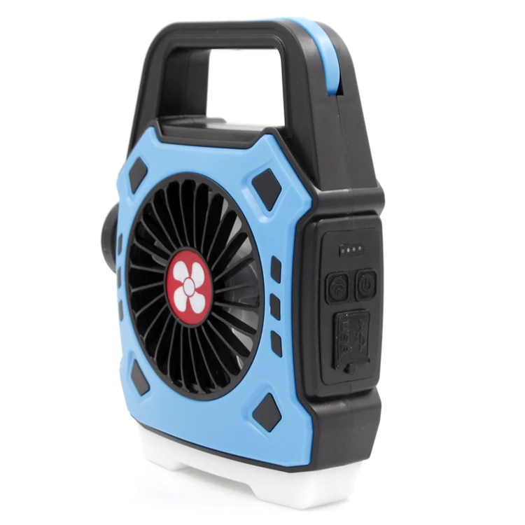 Type-C Rechargeable LED Camping Fan Light Outdoor Portable Lamp with Power Bank
