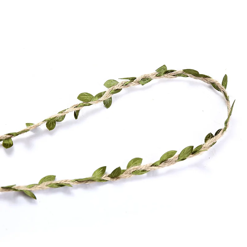 High Quality DIY Lovely Home Decoration Leaf Waxed Line Decorative Rope Hemp Rope