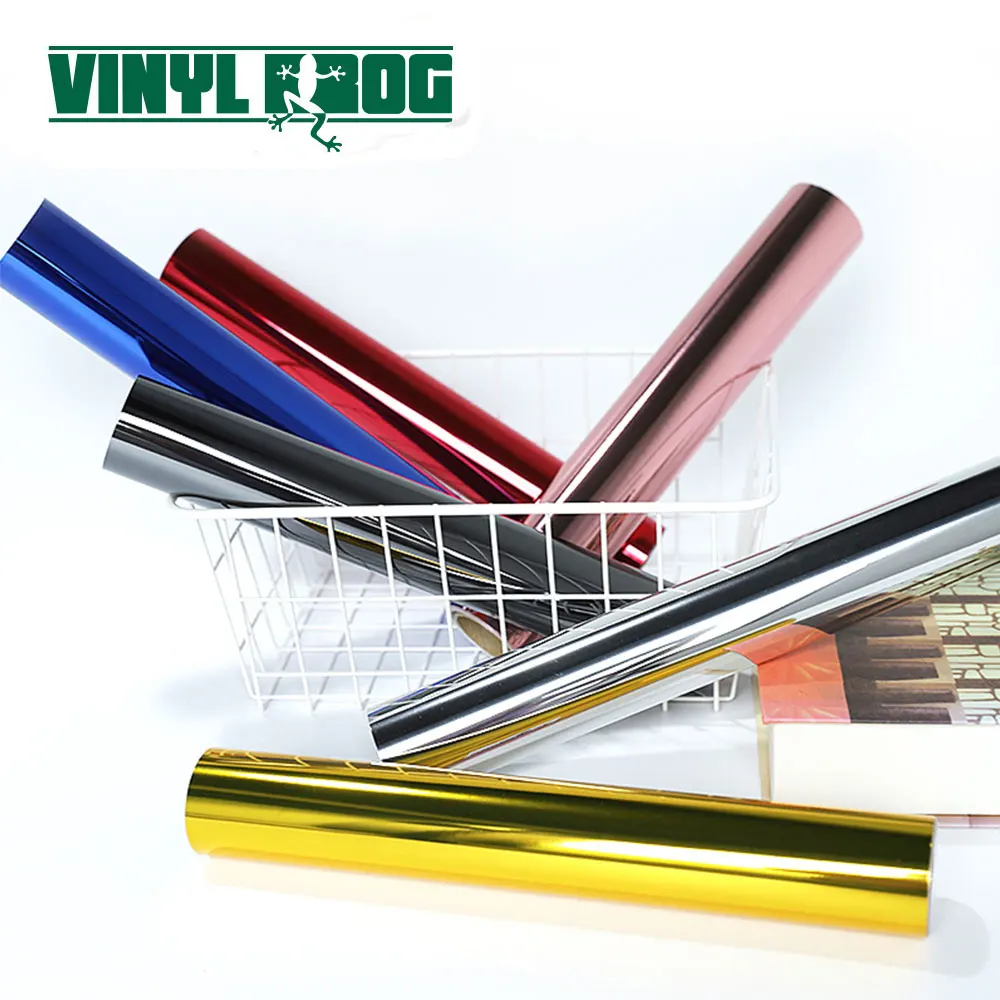  VINYLFROG зеркальная хромированная режущая фольга рулон рукоделие перманентные клейкие виниловые