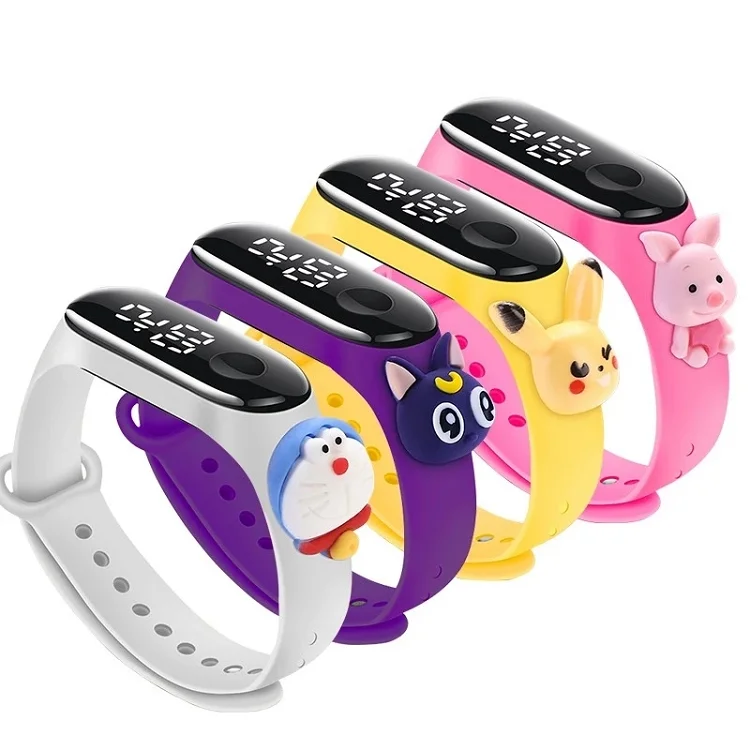 Factory supply animals led watch bracelet kids children mi touch screen new cartoon doll kids watches
