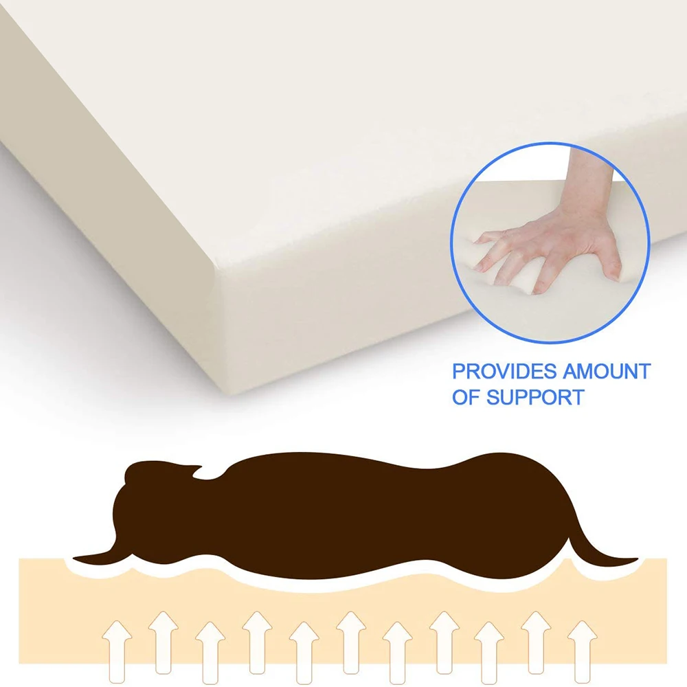 Modern Style Pet Memory Foam Dog Bed Mattress Rectangular Cat Dog Mats Cover Pet Bed