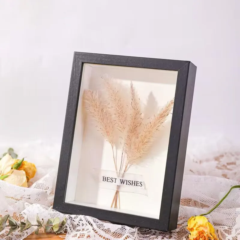 Hollow three-dimensional picture frame is suitable Diy shell clay painting insect dried flower specimen souvenir doll collection