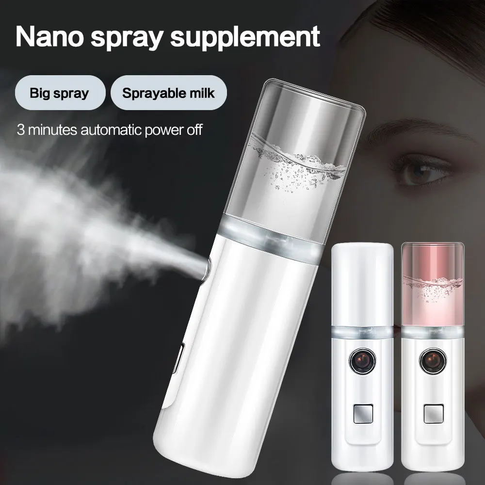 
Wholesale custom logo handheld face steamer machine 30ml mini nano mist sprayer portable electric automatic alcohol sprayer 