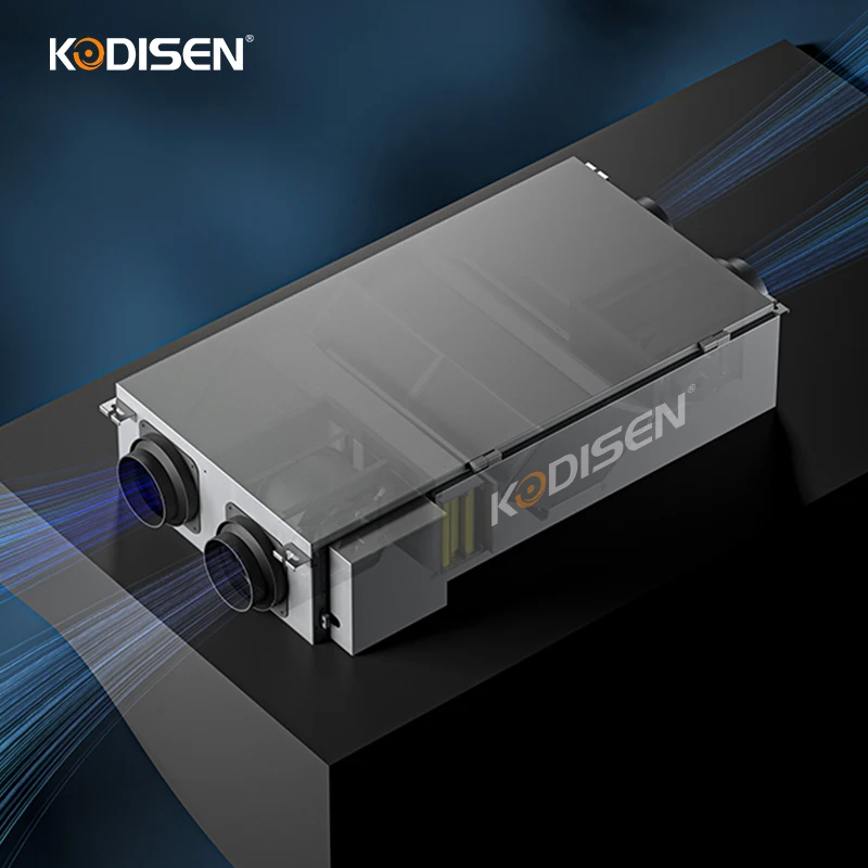 Intelligent Tuya App Control Erv Hrv energy recovery ventilation With Counterflow Total Heat Exchanger