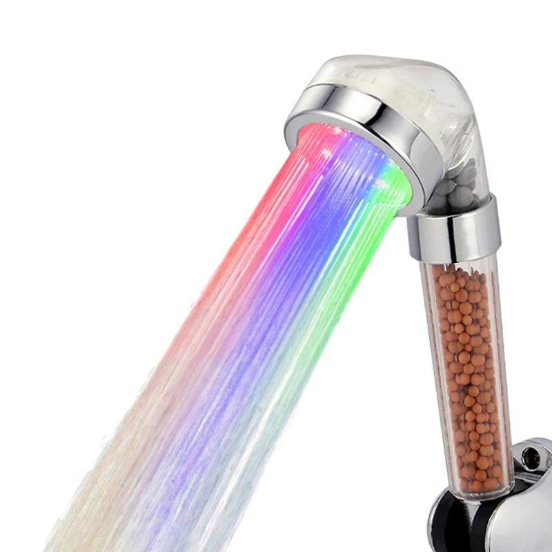 Bathroom Special LED Colorful Help Filter Impurities And Beauty High Pressure Water Saving Shower Head